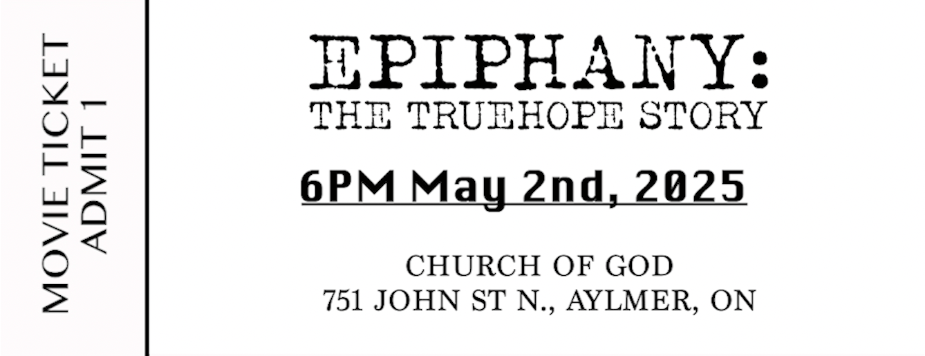 Epiphany: The TrueHope Story Movie Ticket