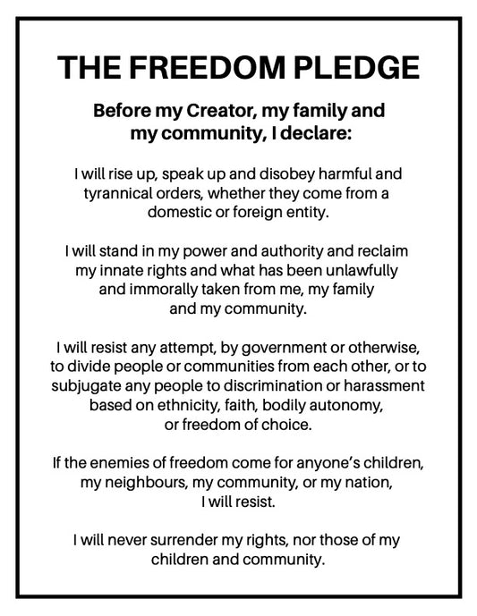 Freedom Pledge Poster