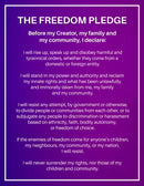 Freedom Pledge Poster