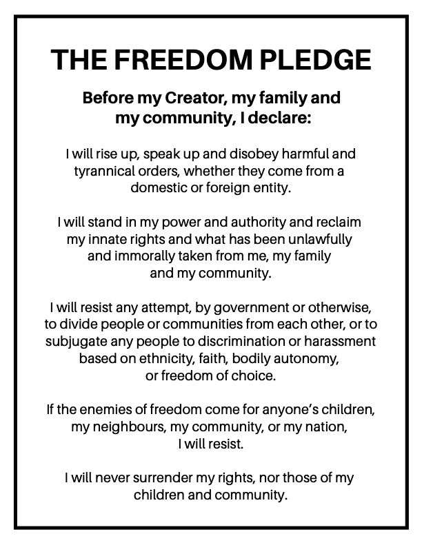Freedom Pledge Poster