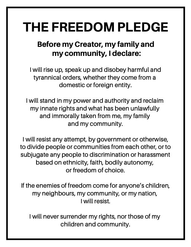 Freedom Pledge Poster