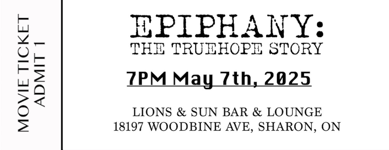 Epiphany: The TrueHope Story Movie Ticket