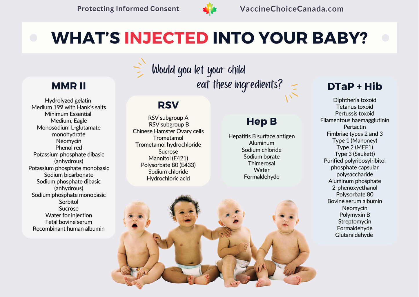 What's Injected into Your Baby?